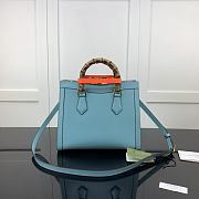 Gucci Diana Tote Bag Light Blue 660195 Size 27 x 24 x 11 cm - 2