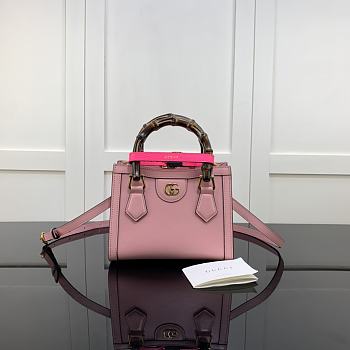Gucci Diana Small Tote Bag Pink Leather 655661 Size 20 x 16 x 10 cm