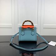 Gucci Diana Small Tote Bag Light Blue 655661 Size 20 x 16 x 10 cm - 2