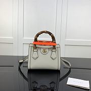 Gucci Diana Small Tote Bag White 655661 Size 20 x 16 x 10 cm - 1