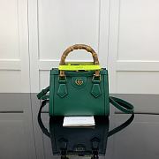 Gucci Diana Small Tote Bag Green 655661 Size 20 x 16 x 10 cm - 1