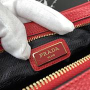 PRADA Leather Cross-Body Bag Red 1BH082 Size 22 x 15 x 9 cm - 6