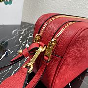 PRADA Leather Cross-Body Bag Red 1BH082 Size 22 x 15 x 9 cm - 4