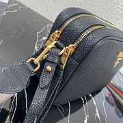 PRADA Leather Cross-Body Bag Black 1BH082 Size 22 x 15 x 9 cm - 4