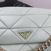 PRADA System Nappa Leather Patchwork Bag Green 1BD291 Size 28 x 18 x 7.5 cm - 6