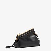 FENDI First Small Leather Bag Black Size 26 × 18 × 9.5 cm - 1
