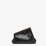 FENDI First Small Leather Bag Black Size 26 × 18 × 9.5 cm - 3