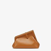 FENDI First Small Leather Bag Brown Size 26 × 18 × 9.5 cm - 4