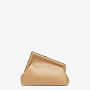 FENDI First Small Leather Bag Beige Size 26 × 18 × 9.5 cm - 5