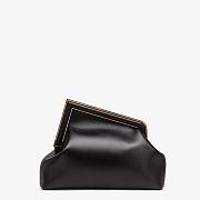 FENDI First Medium Leather Bag Black Size 32 × 23 × 15 cm - 3