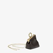 FENDI First Mini Leather Bag Black Size 11.5 x 10 x 5.5 cm - 4