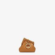 FENDI First Mini Leather Bag Brown Size 11.5 x 10 x 5.5 cm - 3