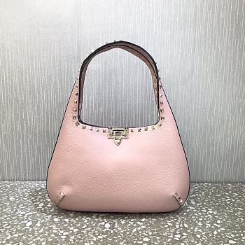 VALENTINO Garavani Twinkle Studs Handbag Pink 20077 Size 36 x 23 x 4 cm