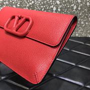 VALENTINO Garavani Logo Clutch Red 065 Size 22 x 2.5 x 11 cm - 6