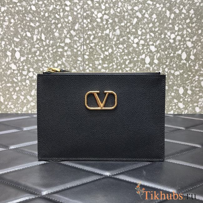 VALENTINO VLogo Clutch Black 062 Size 19 x 13 x 13 cm - 1