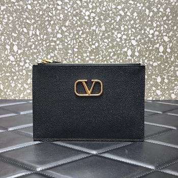 VALENTINO VLogo Clutch Black 062 Size 19 x 13 x 13 cm