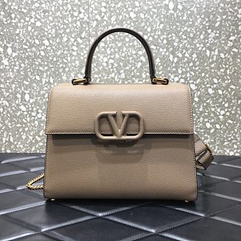 VALENTINO VSling Handbag Beige 2828 Size 25.5 x 12 x 19 cm