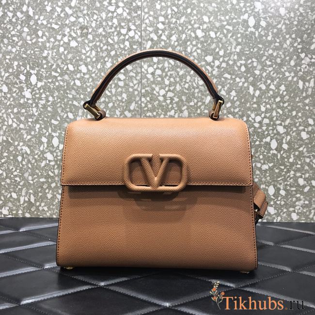 VALENTINO VSling Handbag Brown 2828 Size 25.5 x 12 x 19 cm - 1