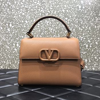VALENTINO VSling Handbag Brown 2828 Size 25.5 x 12 x 19 cm