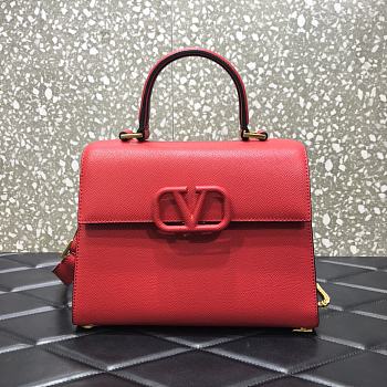 VALENTINO VSling Handbag Red 2828 Size 25.5 x 12 x 19 cm