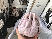 CHANEL Pull Rope Bag Pink AS1802 Size 20 x 17 x 10 cm - 4