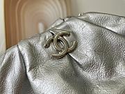 Chanel Supple Leather Clutch with Chain Silver AS2493 Size 22 x 17 x 10 cm - 3