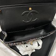 Chanel Sequin Bag Wear Beaded Beads Woolen Cloth 1112 Size 25.5 cm - 2