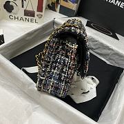 Chanel Sequin Bag Wear Beaded Beads Woolen Cloth 1112 Size 25.5 cm - 3