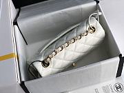 Chanel CF Big Mini Patent Leather Small Bag White (Gold lock) 1116 Size 20 cm - 5