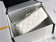 Chanel CF Big Mini Patent Leather Small Bag White (Gold lock) 1116 Size 20 cm - 4