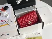 Chanel CF Big Mini Patent Leather Small Bag Red (Gold lock) 1116 Size 20 cm - 5