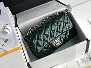 Chanel CF Big Mini Patent Leather Small Bag Green (Gold lock) 1116 Size 20 cm - 1