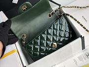 Chanel CF Big Mini Patent Leather Small Bag Green (Gold lock) 1116 Size 20 cm - 3