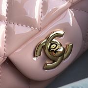 Chanel CF Big Mini Patent Leather Small Bag Pink (Gold lock) 1116 Size 20 cm - 2