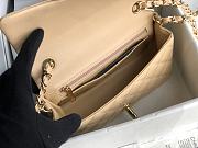 Chanel CF Big Mini Patent Leather Small Bag Cream (Gold lock) 1116 Size 20 cm - 6