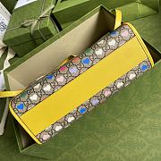 Gucci GG Ophidia Tote Bag Lemon Yellow 612992 Size 28 x 25 x 11 cm - 3