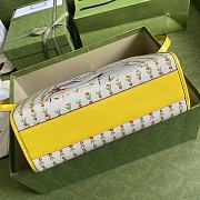 Gucci GG Ophidia Tote Bag Lemon Yellow Kitten 612992 Size 28 x 25 x 11 cm - 3