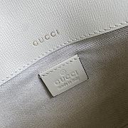 Gucci Horsebit 1955 Denim Mini Bag Full White Leather 658574 Size 20.5 x 14 x 5 cm - 2