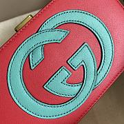 Gucci Interlocking G Mini Bag Watermelon Red/Green Skinr 658230 Size 17 x 10 x 5.5 cm - 5