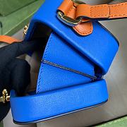 Gucci Interlocking G Mini Bag Blue/Orange Peel 658230 Size 17 x 10 x 5.5 cm - 3