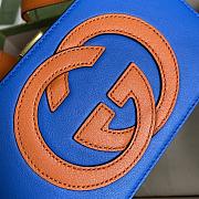 Gucci Interlocking G Mini Bag Blue/Orange Peel 658230 Size 17 x 10 x 5.5 cm - 2