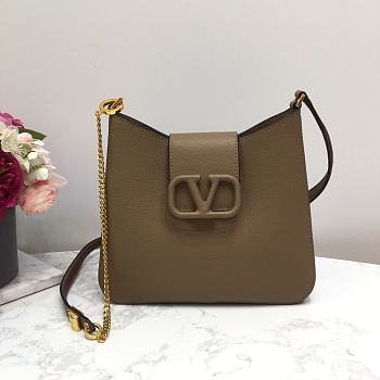 VALENTINO Vsling Handbag Brown 0802 Size 24 x 6 x 21 cm