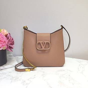 VALENTINO Vsling Handbag Pink 0802 Size 24 x 6 x 21 cm
