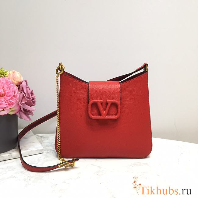 VALENTINO Vsling Handbag Red 0802 Size 24 x 6 x 21 cm - 1