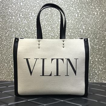 VALENTINO Canvas Shopping Bag 90033 Size 37 x 29 x 15 cm