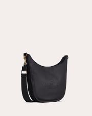 VALENTINO Calfskin HOBO Handbag Black 0957 Size 30 x 9 x 27 cm - 4