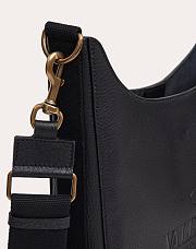 VALENTINO Calfskin HOBO Handbag Black 0957 Size 30 x 9 x 27 cm - 3