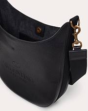 VALENTINO Calfskin HOBO Handbag Black 0957 Size 30 x 9 x 27 cm - 2