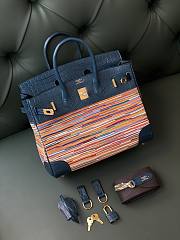 Hermes Birkin With Vibrattrat Multi Color 25 cm - 1