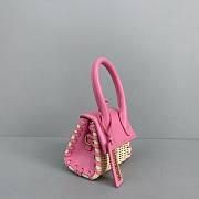 Jacquemus Bamboo Weaving Pink 2102 Size 12 x 8 x 5 cm - 3